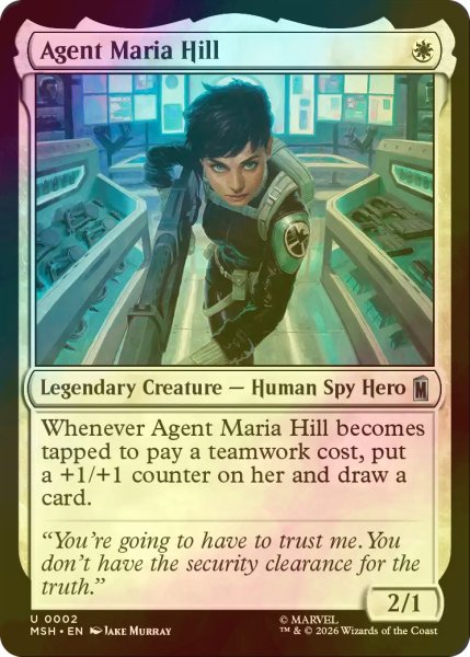 画像1: [FOIL] エージェント、マリア・ヒル/Agent Maria Hill 【英語版】 [MSH-白U] (1)