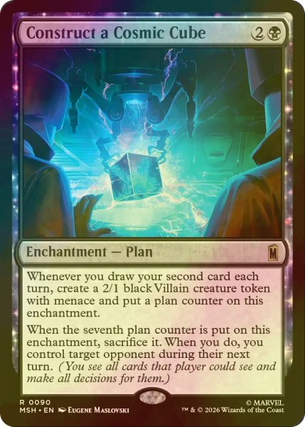 画像1: [FOIL] コズミック・キューブの構築/Construct a Cosmic Cube 【英語版】 [MSH-黒R] (1)