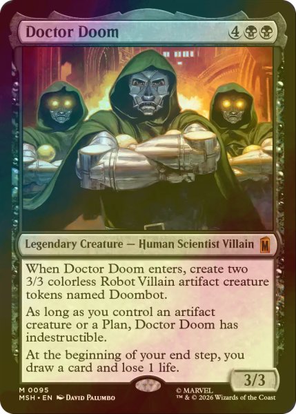 画像1: [FOIL] ドクター・ドゥーム/Doctor Doom 【英語版】 [MSH-黒MR] (1)