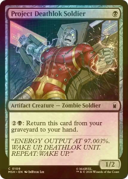 画像1: [FOIL] デスロック計画の兵士/Project Deathlok Soldier 【英語版】 [MSH-黒C] (1)