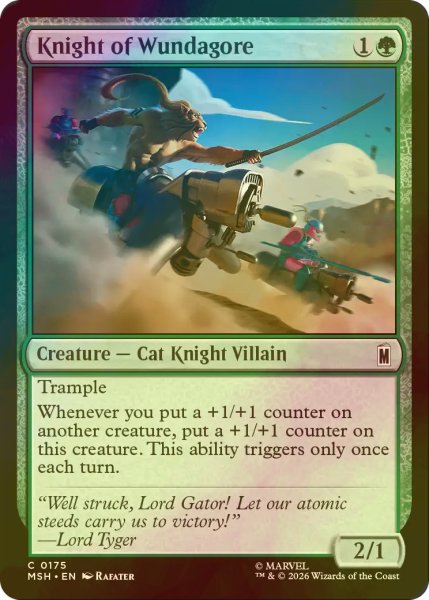 画像1: [FOIL] ワンダゴアの騎士/Knight of Wundagore 【英語版】 [MSH-緑C] (1)