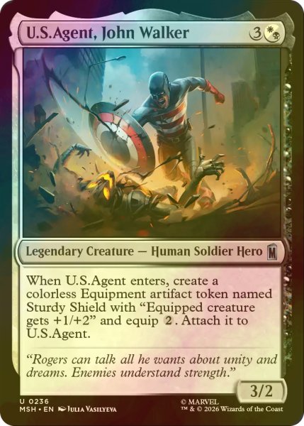 画像1: [FOIL] USエージェント、ジョン・ウォーカー/U.S.Agent, John Walker 【英語版】 [MSH-金U] (1)