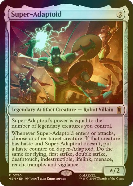 画像1: [FOIL] スーパーアダプトイド/Super-Adaptoid 【英語版】 [MSH-灰R] (1)