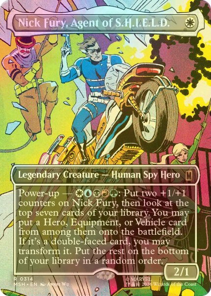 画像1: [FOIL] S.H.I.E.L.D.のエージェント、ニック・フューリー/Nick Fury, Agent of S.H.I.E.L.D. No.314 (全面アート版) 【英語版】 [MSH-白R] (1)
