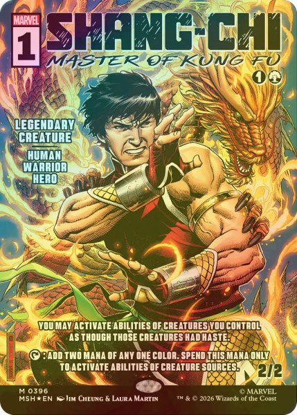 画像1: [FOIL] カンフーの達人、シャン・チー/Shang-Chi, Master of Kung Fu (ショーケース版) 【英語版】 [MSH-緑MR] (1)