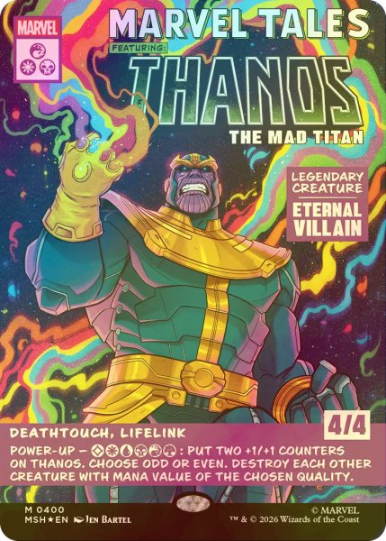 画像1: [FOIL] マッドタイタン、サノス/Thanos, the Mad Titan (ショーケース版) 【英語版】 [MSH-金MR] (1)