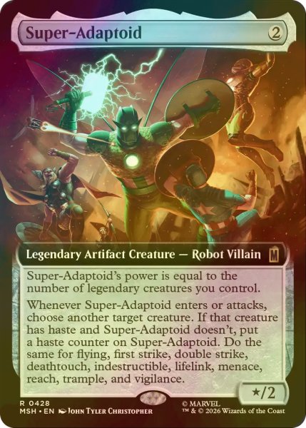 画像1: [FOIL] スーパーアダプトイド/Super-Adaptoid (拡張アート版) 【英語版】 [MSH-灰R] (1)