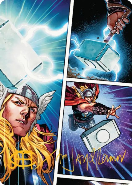 画像1: ソーのハンマー、ムジョルニア/Mj?lnir, Hammer of Thor No.019 (箔押し版) 【日本語】 [MSH-アート] (1)