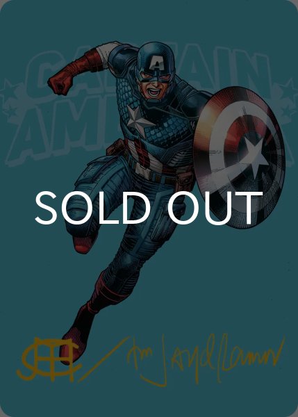 画像1: スーパーソルジャー、キャプテン・アメリカ/Captain America, Super-Soldier No.021 (箔押し版) 【英語版】 [MSH-アート] (1)