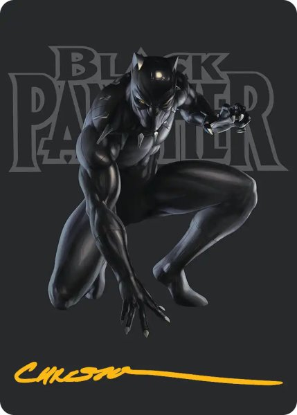 画像1: 揺るがぬ希望、ブラックパンサー/Black Panther, Hope Enduring No.027 (箔押し版) 【日本語】 [MSH-アート] (1)