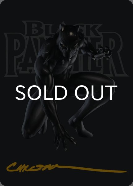 画像1: 揺るがぬ希望、ブラックパンサー/Black Panther, Hope Enduring No.027 (箔押し版) 【英語版】 [MSH-アート] (1)