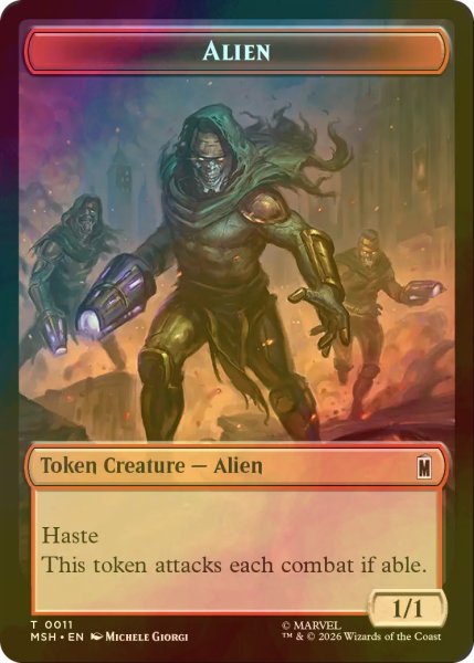 画像2: [FOIL] 壁/WALL & エイリアン/ALIEN 【英語版】 [MSH-トークン] (2)