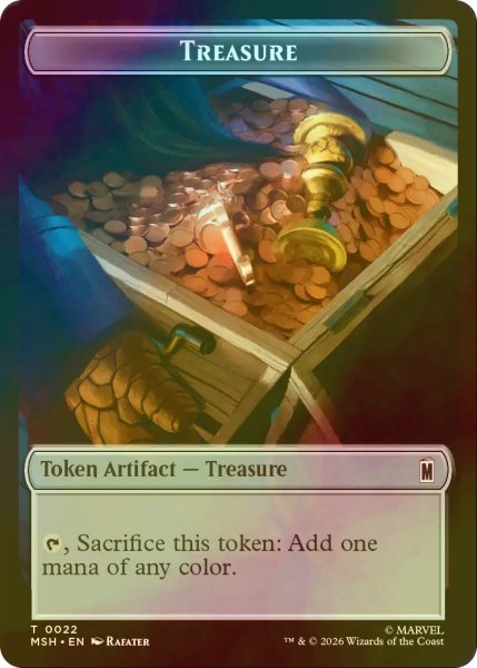 画像2: [FOIL] 悪人/VILLAIN & 宝物/TREASURE 【英語版】 [MSH-トークン] (2)