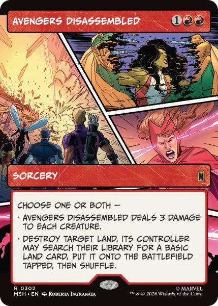 画像1: アベンジャーズ解散/Avengers Disassembled (ショーケース版) 【英語版】 [MSH-赤R] (1)