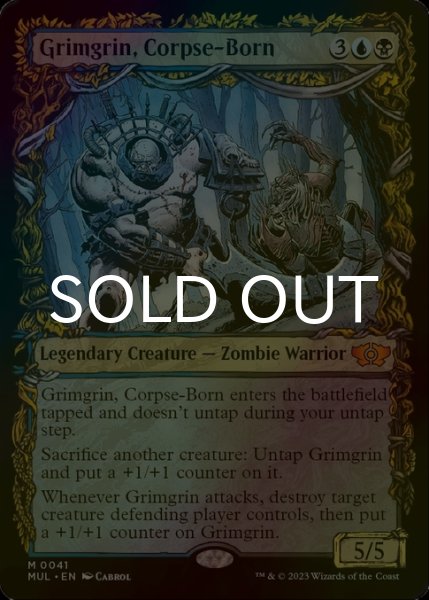画像1: [FOIL] 死体生まれのグリムグリン/Grimgrin, Corpse-Born (海外産ブースター版) 【英語版】 [MUL-金MR] (1)