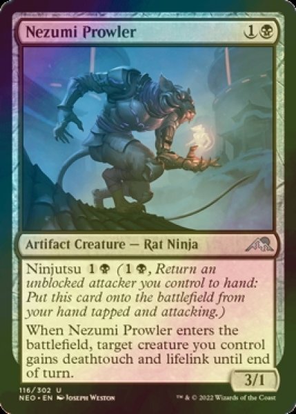 画像1: [FOIL] うろつく鼠/Nezumi Prowler 【英語版】 [NEO-黒U] (1)