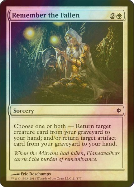 画像1: [FOIL] 倒れし者の記憶/Remember the Fallen 【英語版】 [NPH-白C] (1)