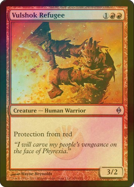 画像1: [FOIL] ヴァルショクの難民/Vulshok Refugee 【英語版】 [NPH-赤U] (1)