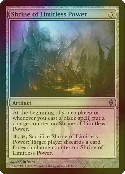 画像1: [FOIL] 限界無き力の祭殿/Shrine of Limitless Power 【英語版】 [NPH-灰U] (1)