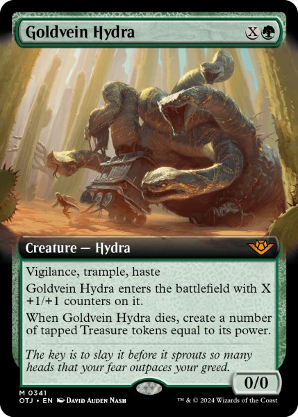 画像1: 金脈のハイドラ/Goldvein Hydra (拡張アート版) 【英語版】 [OTJ-緑MR] (1)