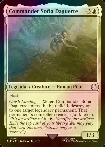 画像1: [FOIL] ソフィア・ダゲール司令官/Commander Sofia Daguerre No.015 【英語版】 [PIP-白U] (1)