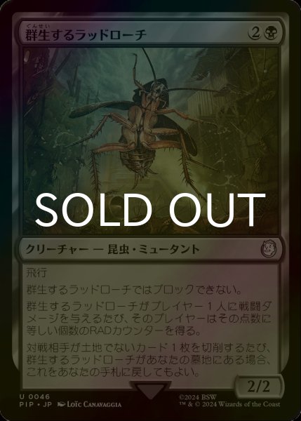 画像1: [FOIL] 群生するラッドローチ/Infesting Radroach No.046 【日本語版】 [PIP-黒U] (1)
