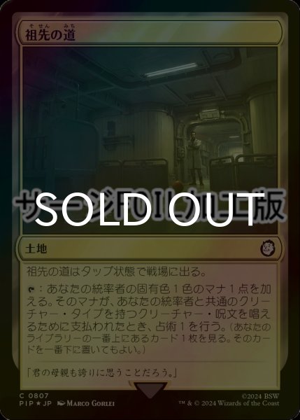 画像1: [FOIL] 祖先の道/Path of Ancestry No.807 (サージ仕様) 【日本語版】 [PIP-土地C] (1)