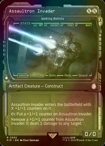 画像1: [FOIL] アサルトロン・インベーダー/Assaultron Invader No.352 (ショーケース版) 【英語版】 [PIP-灰R] (1)