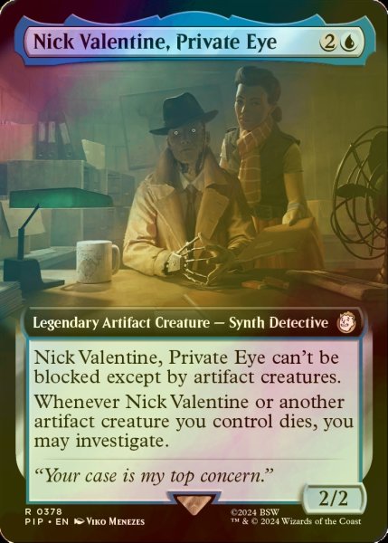 確認用】PIP 拡張アートFOIL 私立探偵、ニック・バレンタイン 日本語 1枚 ミントモール / MINT GAMES MTG(東日本橋) / 【PIP】【ENG】【Foil