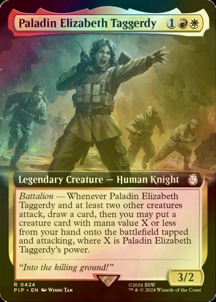 画像1: [FOIL] パラディン、エリザベス・タガーディ/Paladin Elizabeth Taggerdy No.424 (拡張アート版) 【英語版】 [PIP-金R] (1)