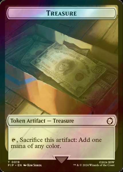 画像1: [FOIL] 宝物/TREASURE No.019 【英語版】 [PIP-トークン] (1)