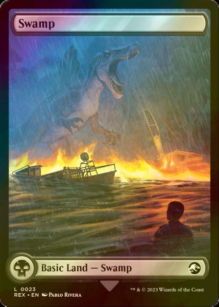 画像2: [FOIL] 沼/Swamp (全面アート版) 【英語版】 [REX-土地C] (2)