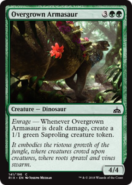 画像1: 鬱蒼たるアルマサウルス/Overgrown Armasaur 【英語版】 [RIX-緑C] (1)