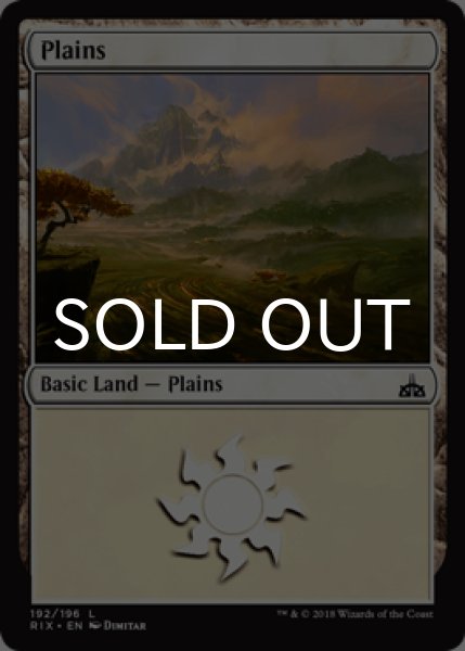 画像1: 平地/Plains 【英語版】 [RIX-土地C] (1)