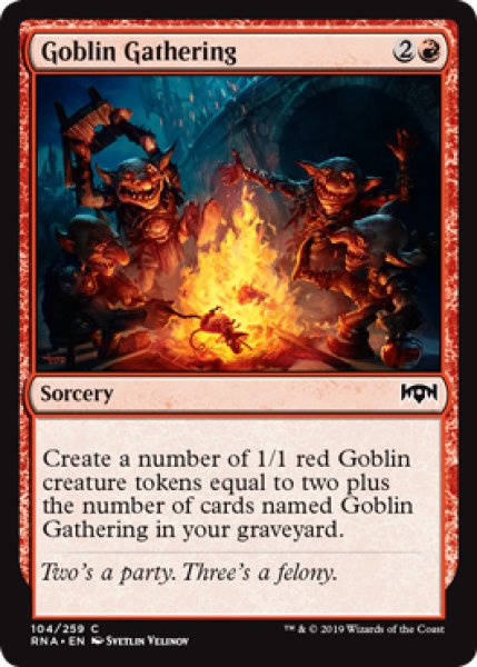 画像1: ゴブリンの集会/Goblin Gathering 【英語版】 [RNA-赤C] (1)