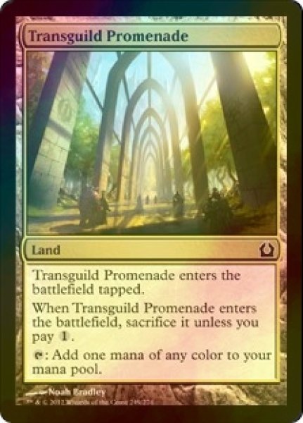 画像1: [FOIL] ギルド渡りの遊歩道/Transguild Promenade 【英語版】 [RTR-土地C] (1)