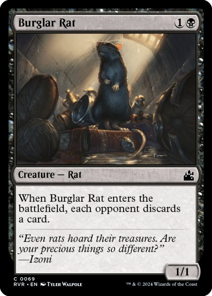 画像1: 泥棒ネズミ/Burglar Rat 【英語版】 [RVR-黒C] (1)
