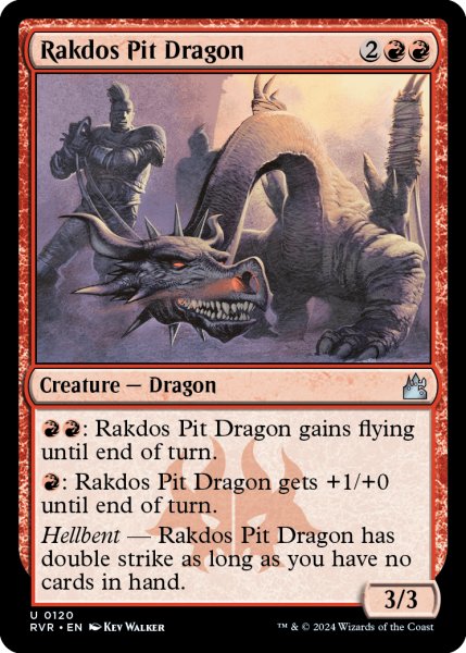 画像1: ラクドスの地獄ドラゴン/Rakdos Pit Dragon 【英語版】 [RVR-赤U] (1)