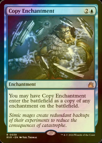 画像1: [FOIL] エンチャント複製/Copy Enchantment 【英語版】 [RVR-青R] (1)