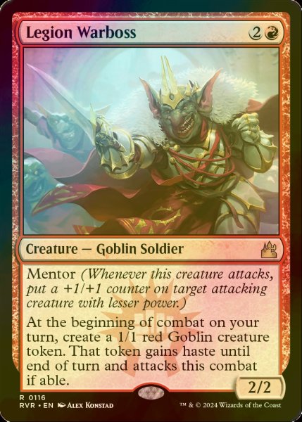 画像1: [FOIL] 軍勢の戦親分/Legion Warboss 【英語版】 [RVR-赤R] (1)
