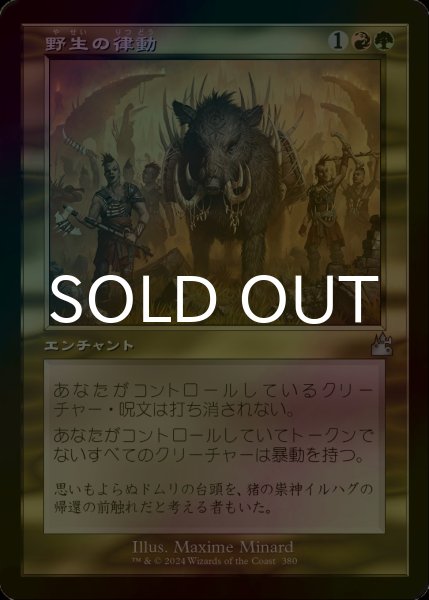 画像1: [FOIL] 野生の律動/Rhythm of the Wild (旧枠) 【日本語版】 [RVR-金U] (1)