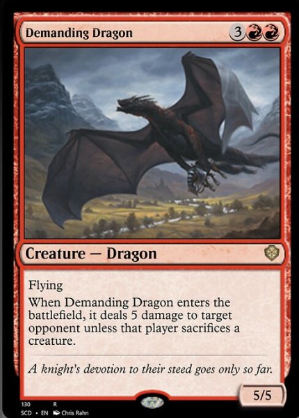 画像1: 厄介なドラゴン/Demanding Dragon 【英語版】 [SCD-赤R] (1)