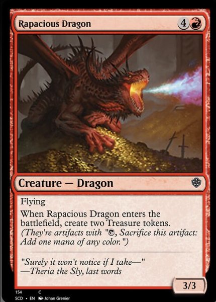 画像1: 多欲なドラゴン/Rapacious Dragon 【英語版】 [SCD-赤C] (1)