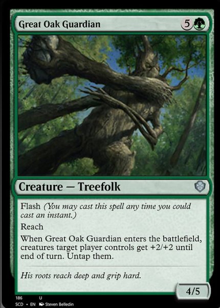 画像1: 大樫の守護者/Great Oak Guardian 【英語版】 [SCD-緑U] (1)