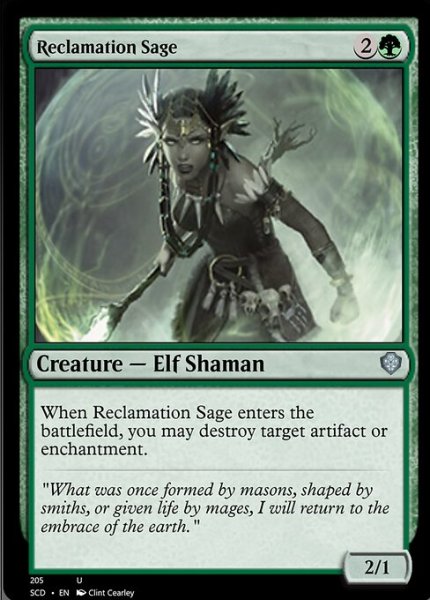 画像1: 再利用の賢者/Reclamation Sage 【英語版】 [SCD-緑U] (1)