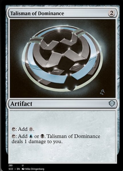 画像1: 威圧のタリスマン/Talisman of Dominance 【英語版】 [SCD-灰U] (1)