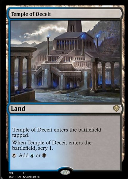 画像1: 欺瞞の神殿/Temple of Deceit 【英語版】 [SCD-土地R] (1)
