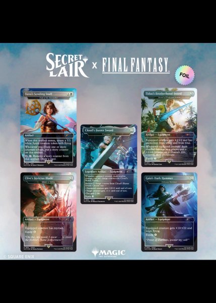 画像1: Secret Lair x FINAL FANTASY: Weapons | RAINBOW FOIL EDITION (英語版) (1)