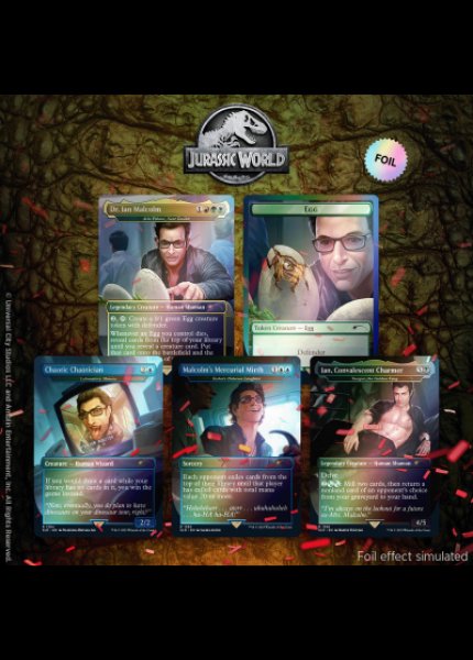 画像1: Secret Lair x Jurassic World: Dr. Ian Malcolm (プレミアム版) (1)