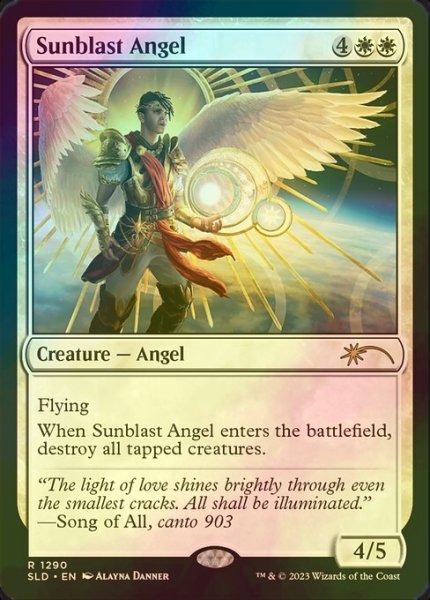 画像1: [FOIL] 太陽破の天使/Sunblast Angel 【英語版】 [SLD-白R] (1)
